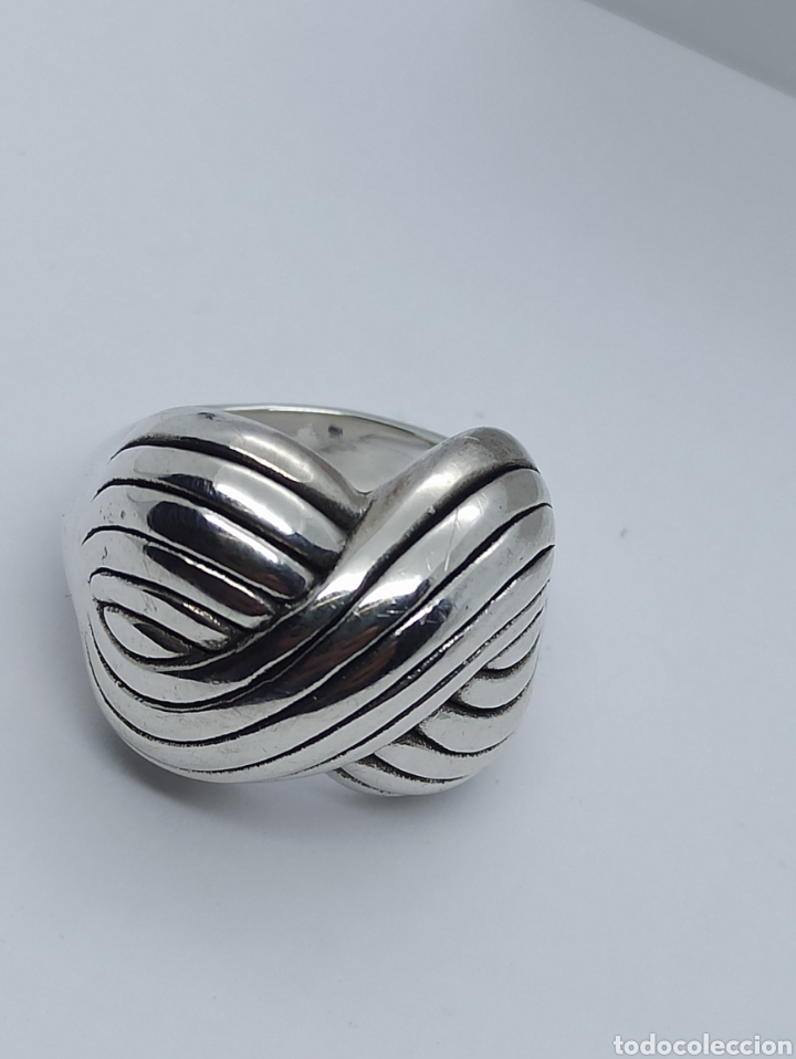Joyeria: Anillo de plata inflada 925 entrelazado - Foto 7