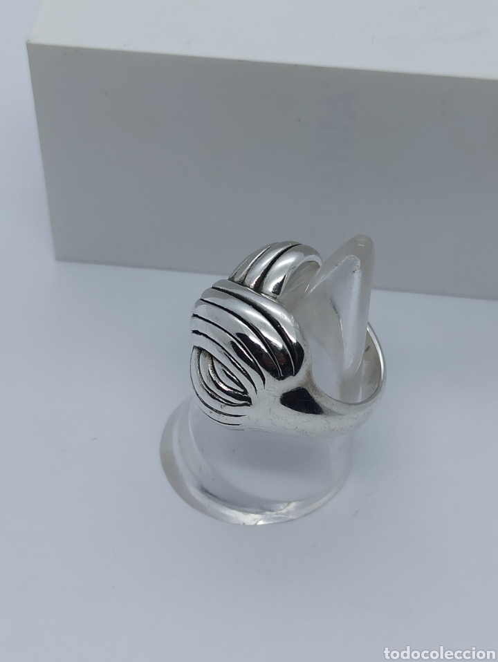 Joyeria: Anillo de plata inflada 925 entrelazado - Foto 12