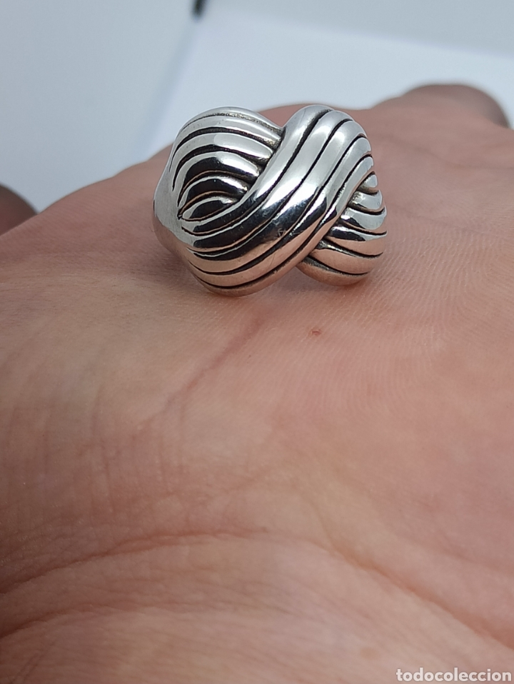 Joyeria: Anillo de plata inflada 925 entrelazado - Foto 13