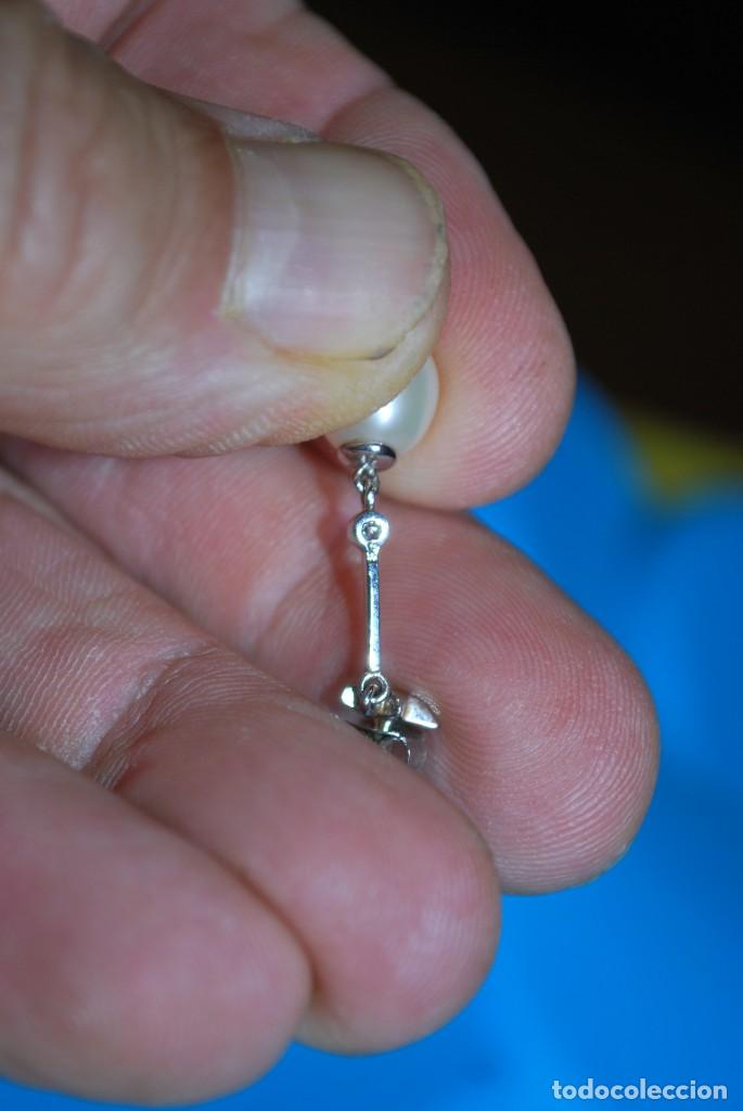 Joyeria: Pendientes de plata chapado rodio . - Foto 3