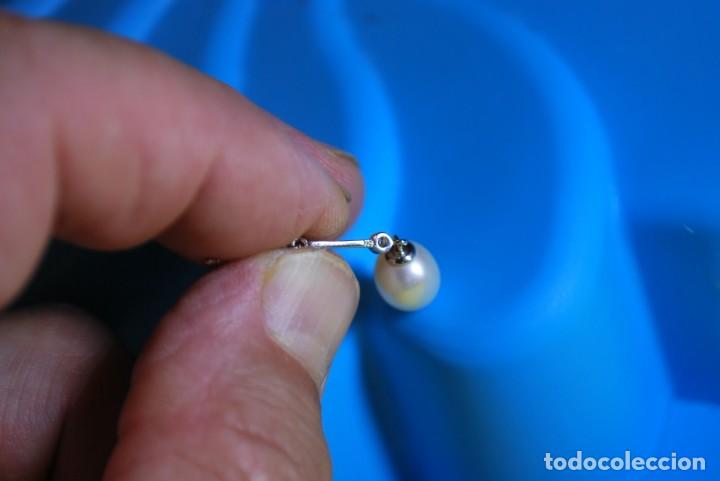 Joyeria: Pendientes de plata chapado rodio . - Foto 6