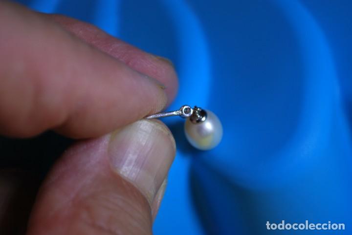 Joyeria: Pendientes de plata chapado rodio . - Foto 7