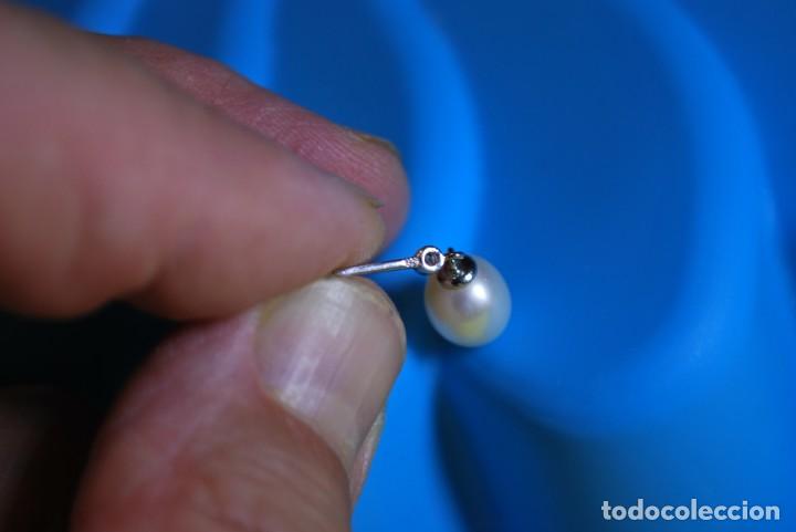 Joyeria: Pendientes de plata chapado rodio . - Foto 8