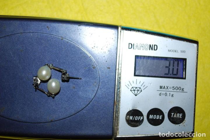 Joyeria: Pendientes de plata chapado rodio . - Foto 9
