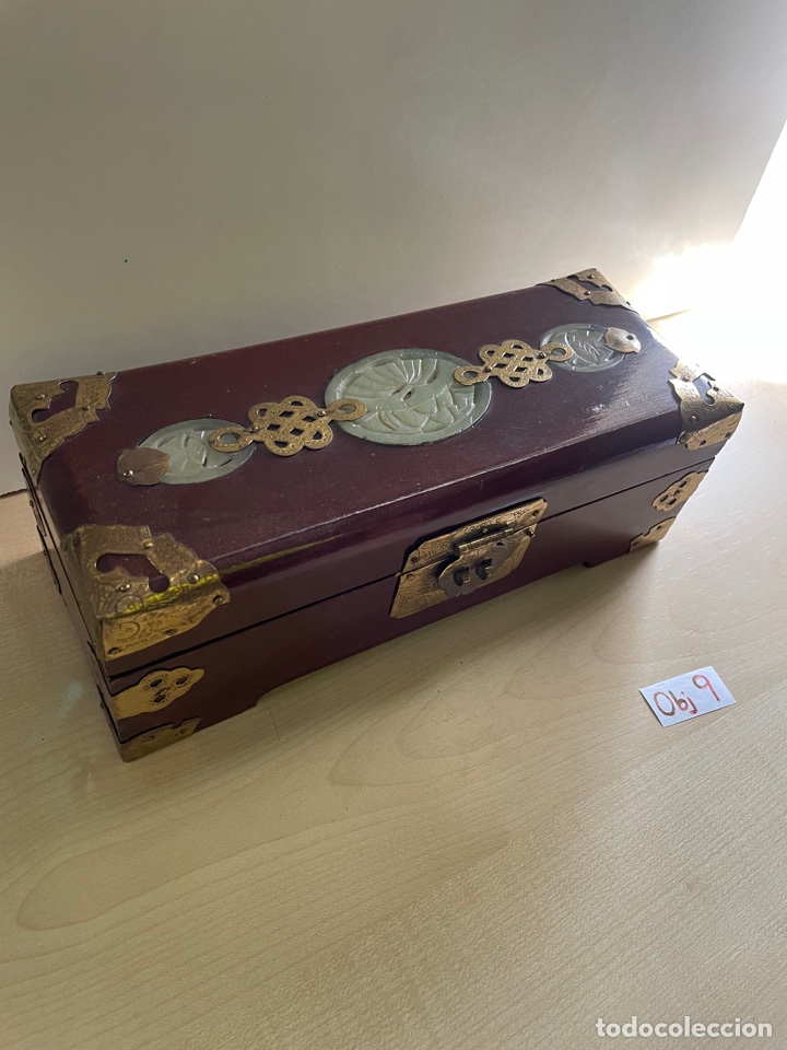 Joyeria: ANTIGUA CAJA JOYERO DE MADERA - Foto 2