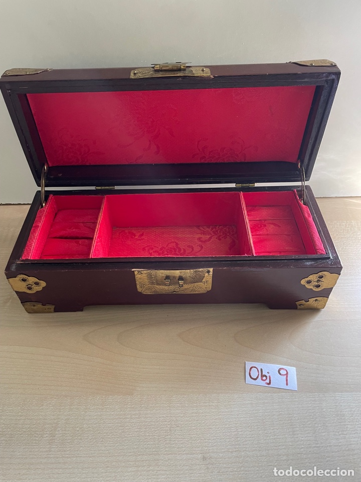 Joyeria: ANTIGUA CAJA JOYERO DE MADERA - Foto 3