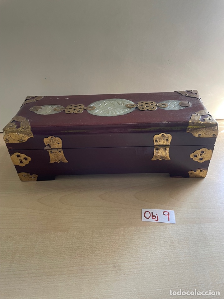 Joyeria: ANTIGUA CAJA JOYERO DE MADERA - Foto 4