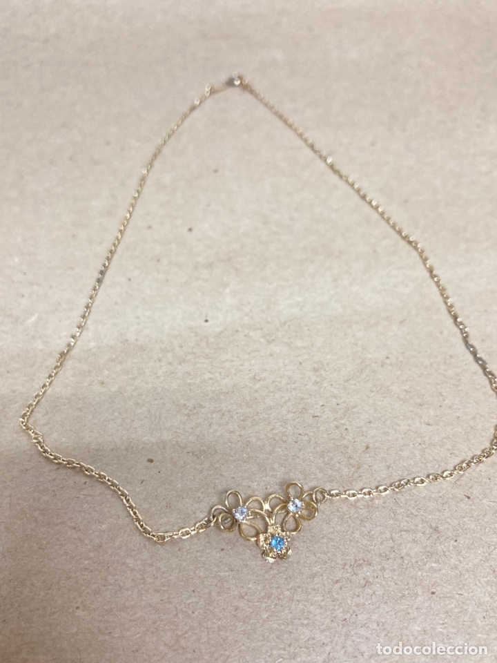 Joyeria: Gargantilla de plata chapada en oro - Foto 1