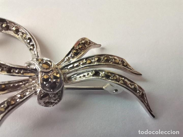 Joyeria: BROCHE ANTIGUO PLATA DE PLATA Y MARCASITAS - Foto 2