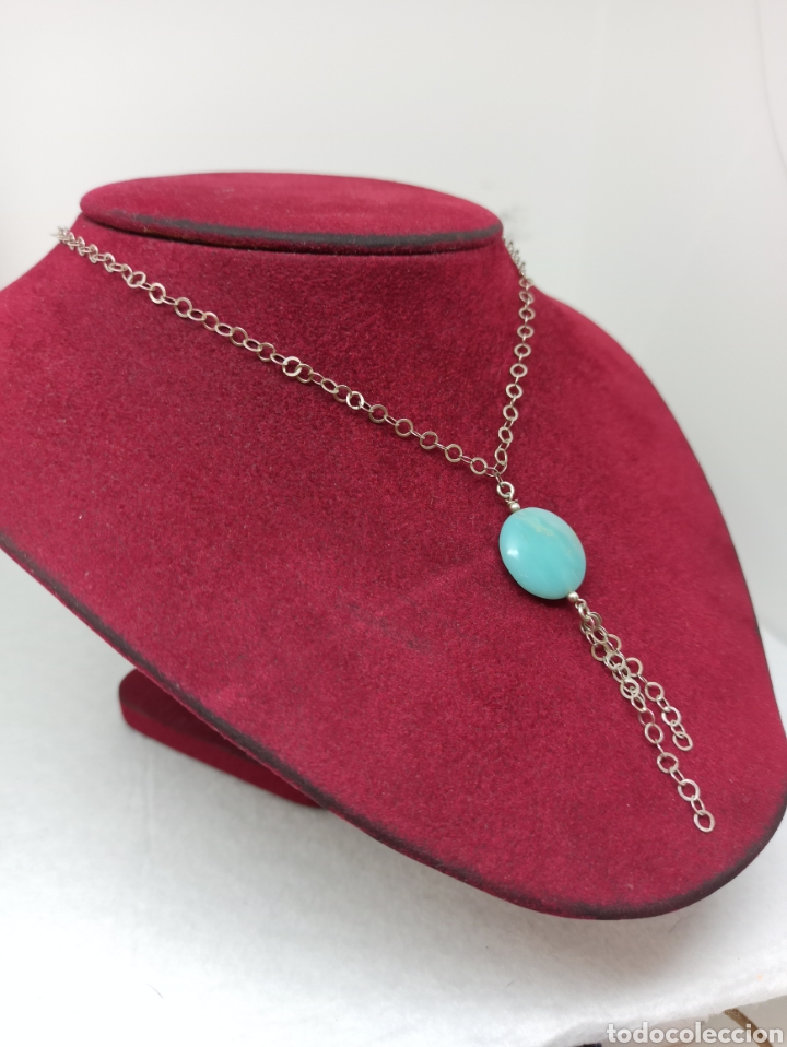 Joyeria: Collar en plata de ley 925 y Jade - Foto 2