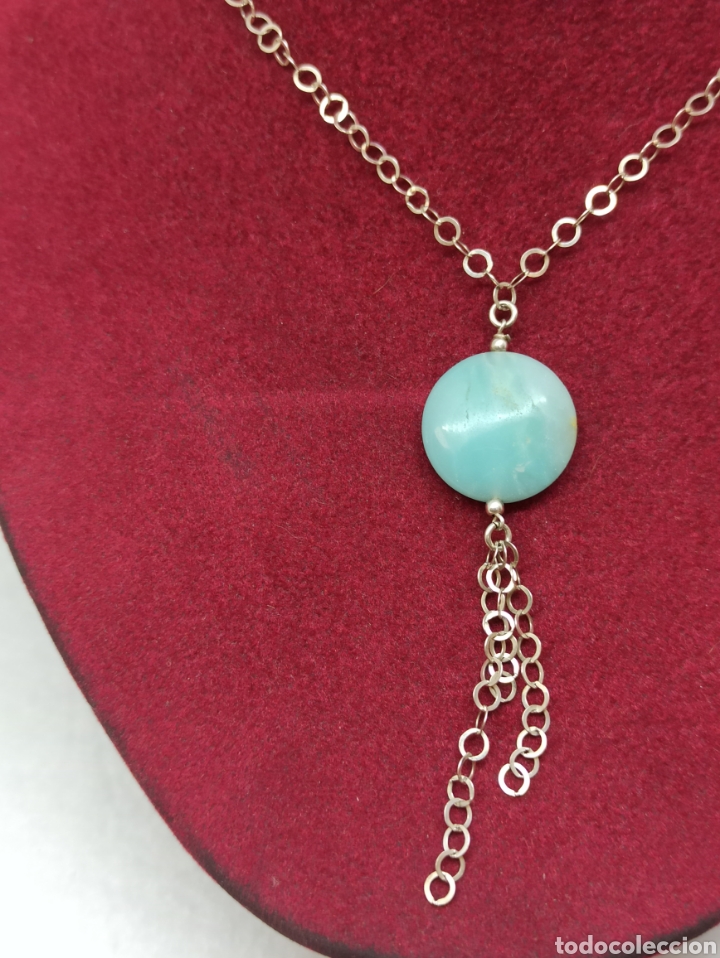 Joyeria: Collar en plata de ley 925 y Jade - Foto 3
