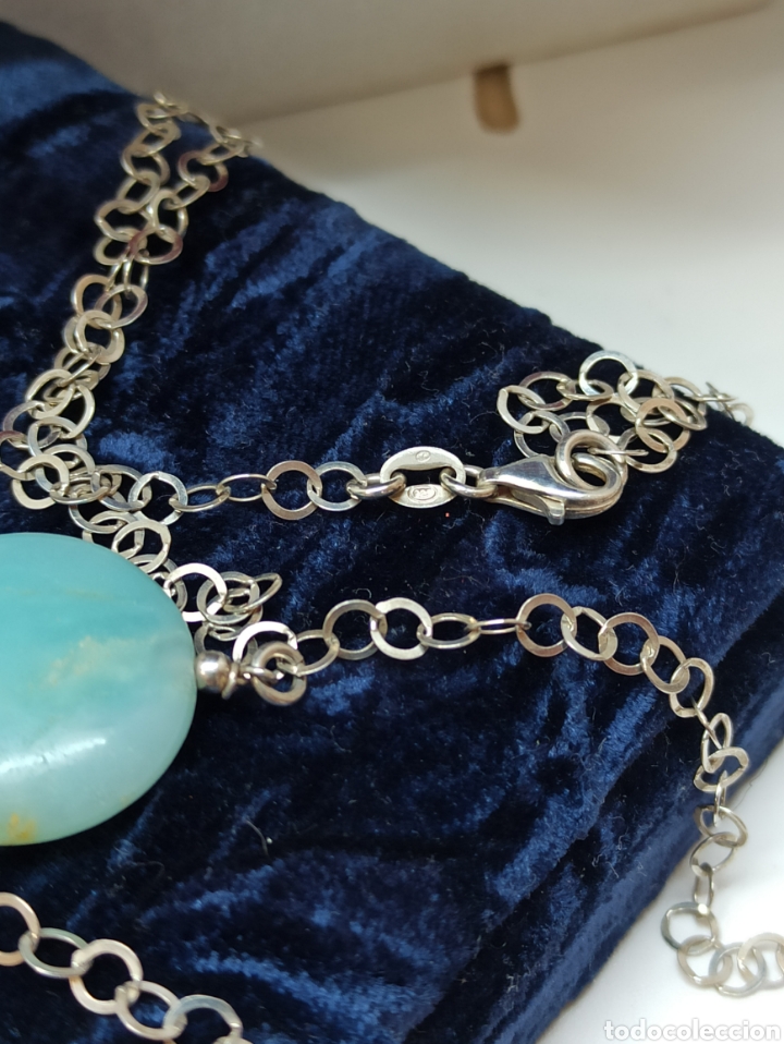 Joyeria: Collar en plata de ley 925 y Jade - Foto 4