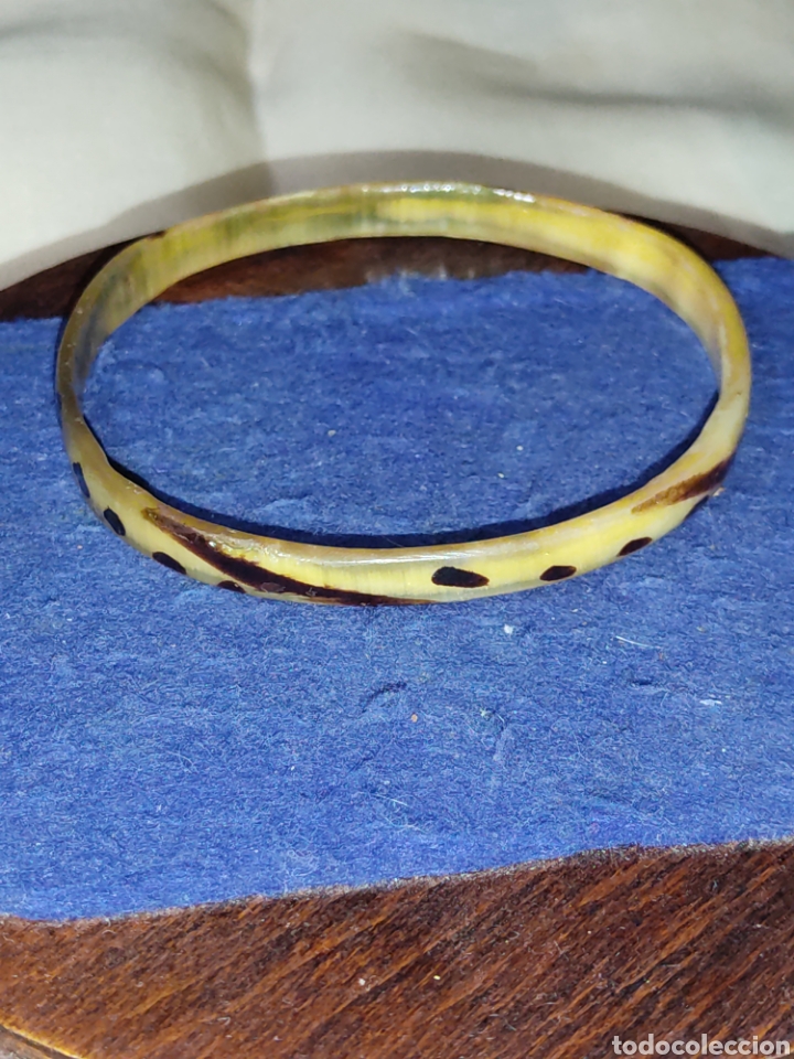 Joyeria: Pulsera de asta de toro.A&ntilde;os 70 - Foto 3