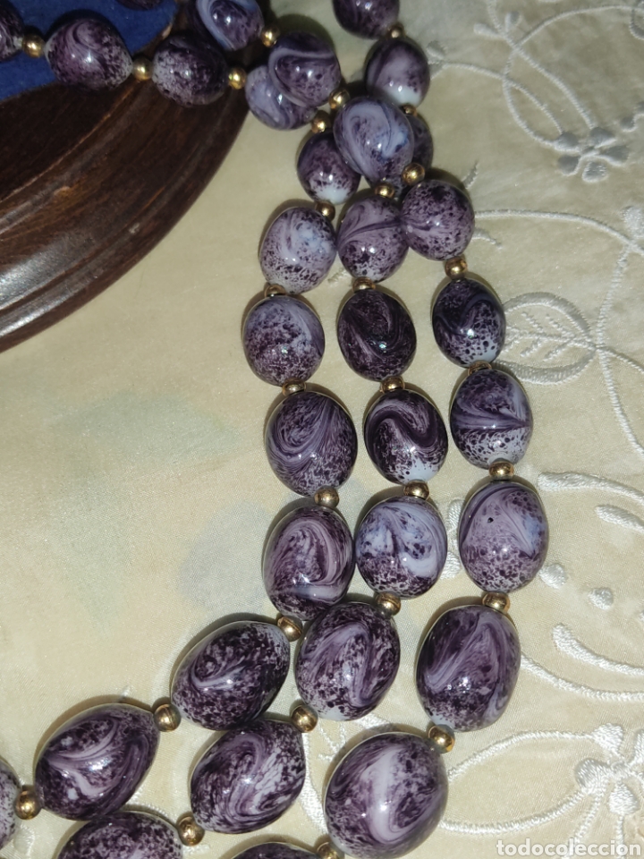 Joyeria: Collar de opalina,cristal.Vintage. - Foto 6