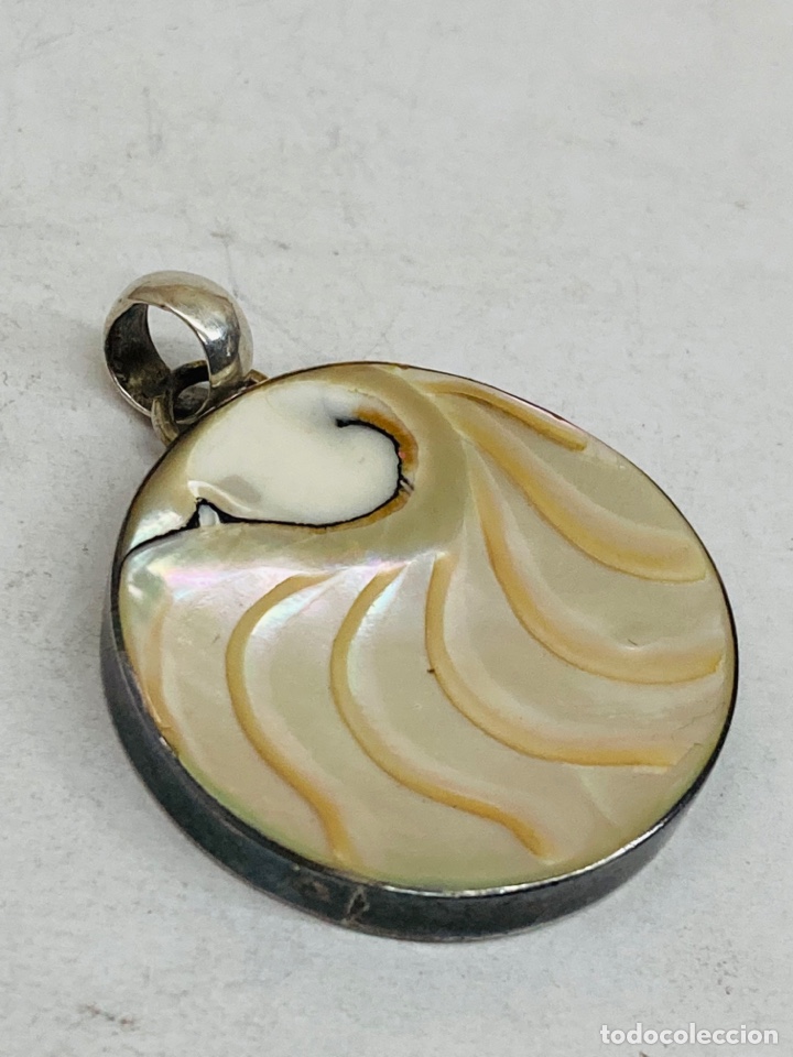 Joyeria: Colgante de plata y concha natural - Foto 1