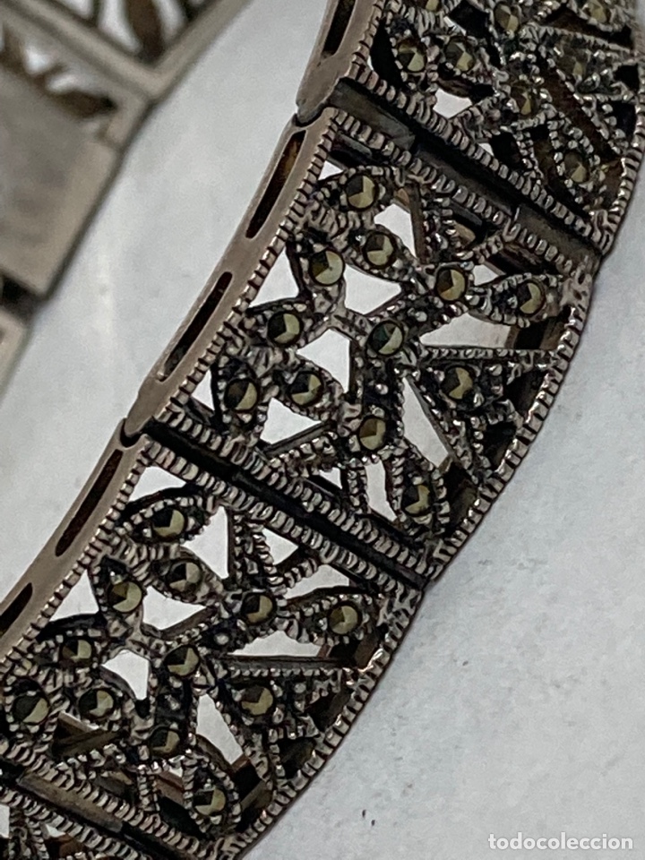 Joyeria: Pulsera de plata con marquesitas - Foto 3