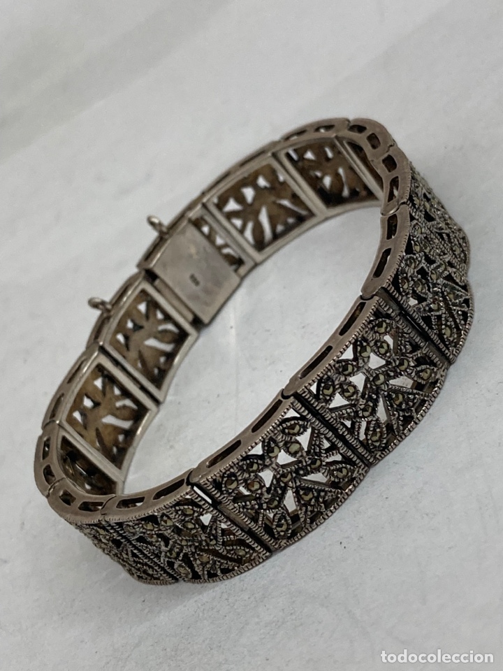 Joyeria: Pulsera de plata con marquesitas - Foto 1