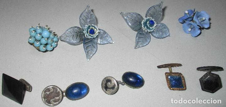 Joyeria: Lote pendientes y gemelos, antiguos - Foto 1