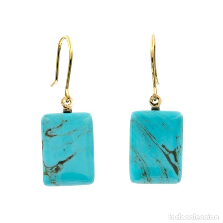 Joyeria: PENDIENTES DE ORO / TURQUESAS - Foto 1