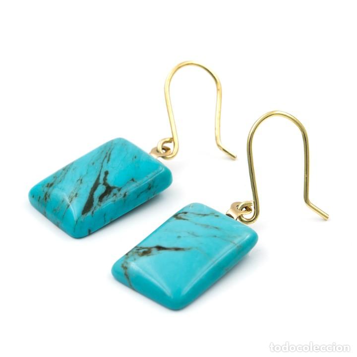 Joyeria: PENDIENTES DE ORO / TURQUESAS - Foto 2