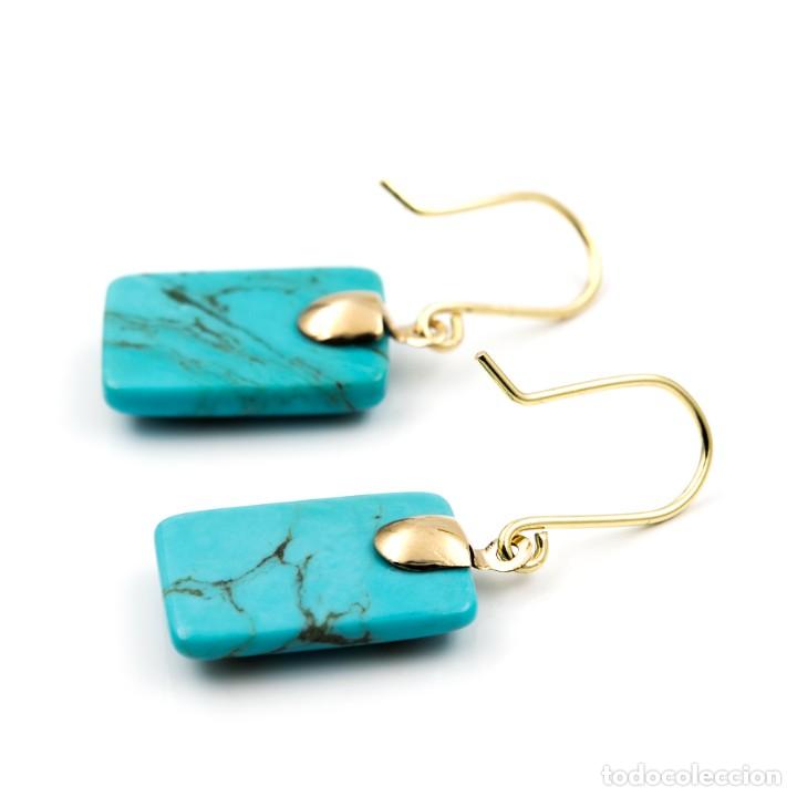 Joyeria: PENDIENTES DE ORO / TURQUESAS - Foto 3