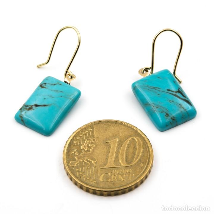 Joyeria: PENDIENTES DE ORO / TURQUESAS - Foto 4