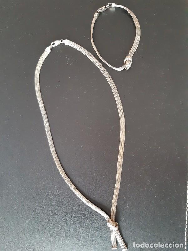 Joyeria: Collar y pulsera de plata - Foto 1