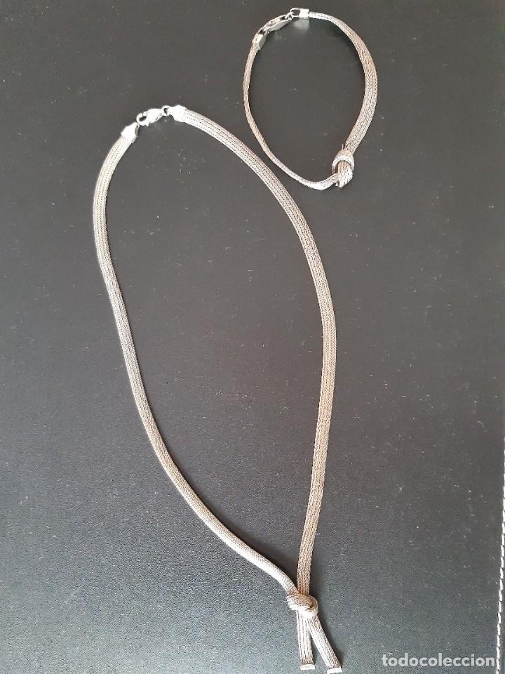 Joyeria: Collar y pulsera de plata - Foto 2