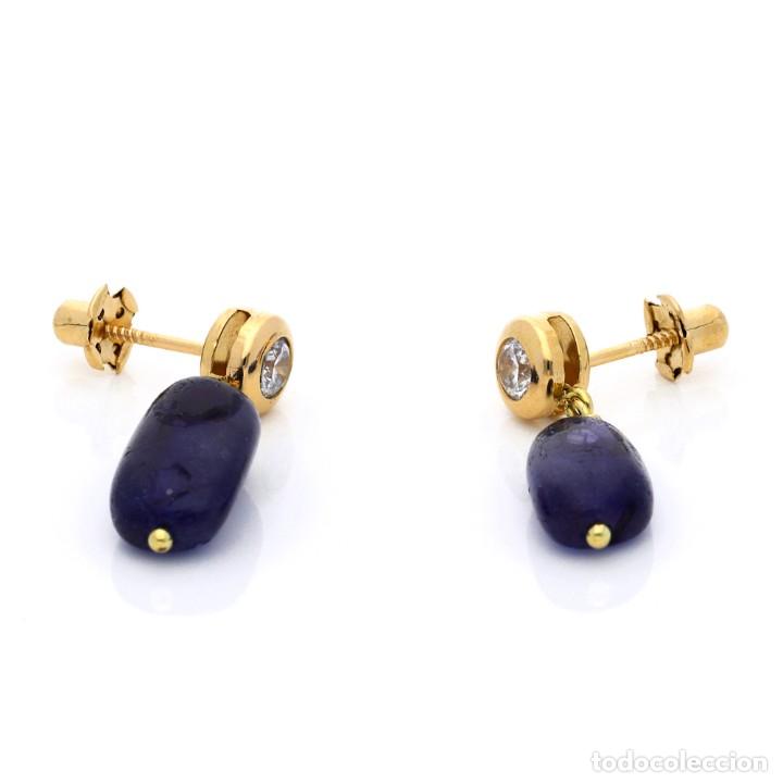 Joyeria: PENDIENTES DE ORO / CIRCONITAS / ZAFIRO - Foto 2