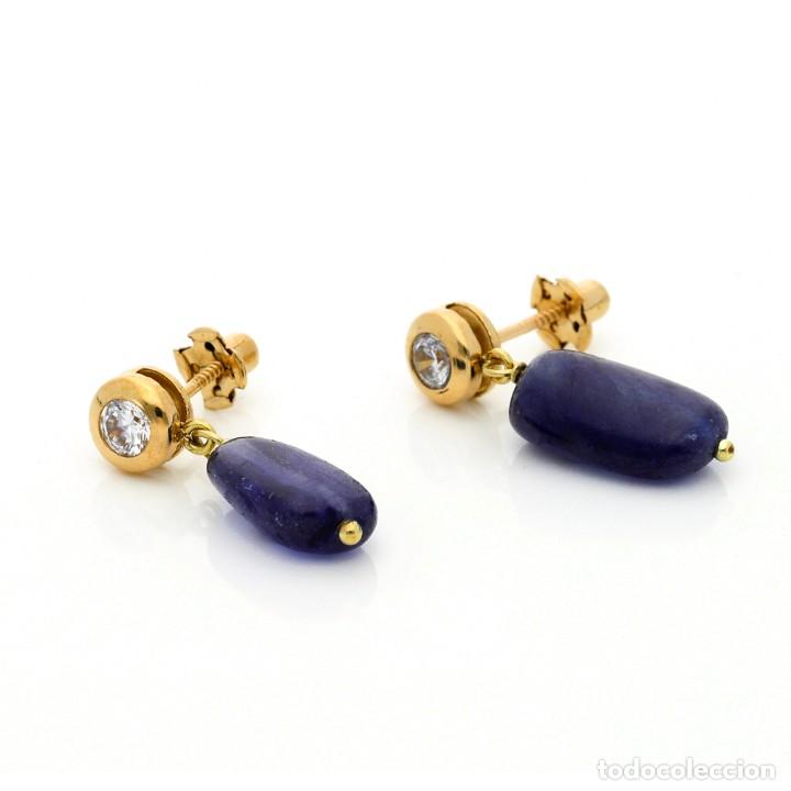 Joyeria: PENDIENTES DE ORO / CIRCONITAS / ZAFIRO - Foto 3