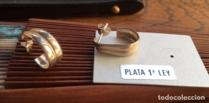 Joyeria: PENDIENTES DE PLATA DE LEY. ARETES. AROS - Foto 4