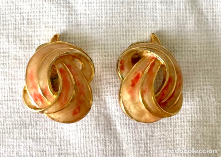 Joyeria: Pendientes vintage esmaltados - Foto 3