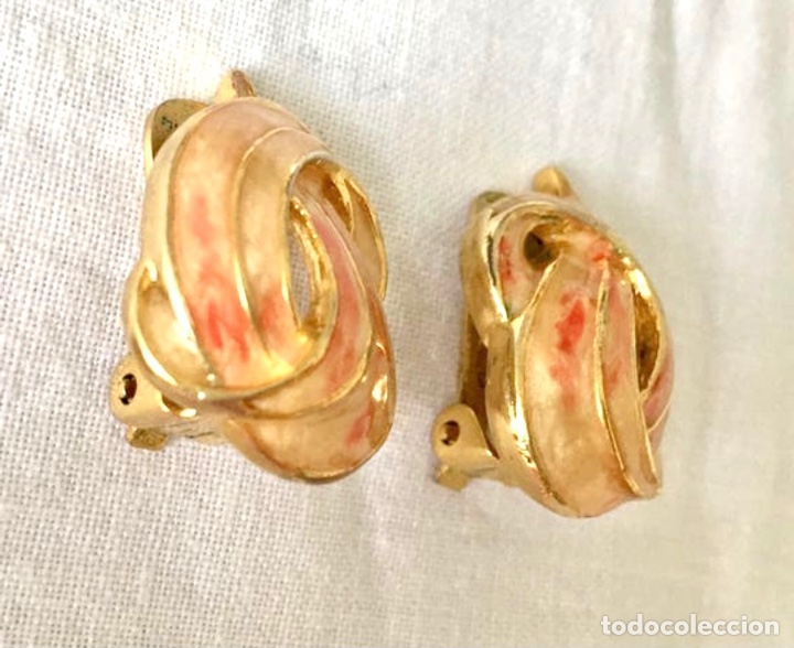Joyeria: Pendientes vintage esmaltados - Foto 4