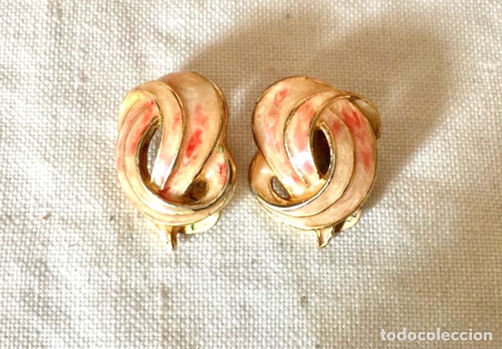 Joyeria: Pendientes vintage esmaltados - Foto 6
