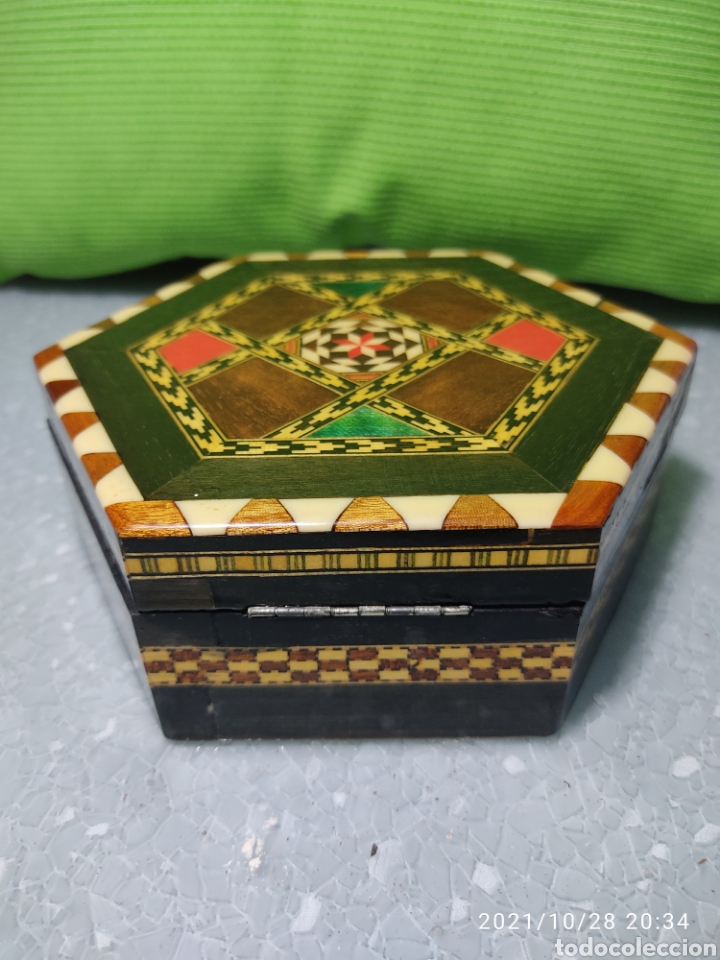 Joyeria: Antiguo joyero taracea - Foto 4