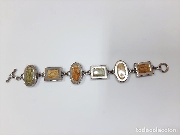 Joyeria: Pulsera vintage Lava Catalin y metal - Foto 4