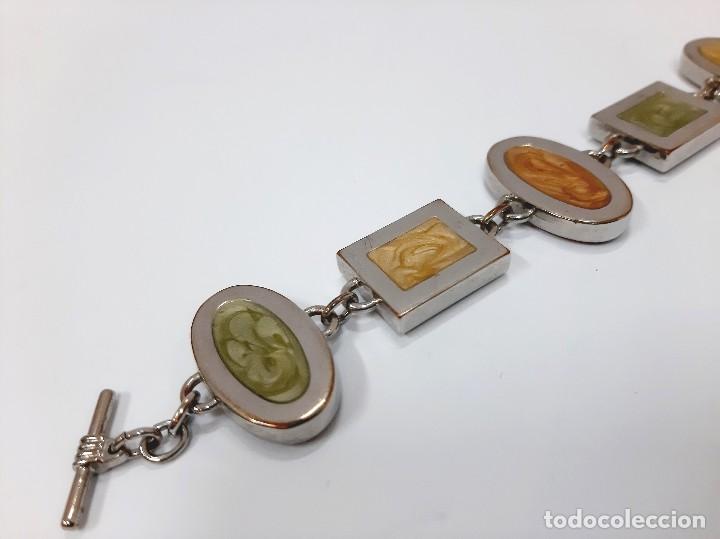 Joyeria: Pulsera vintage Lava Catalin y metal - Foto 5