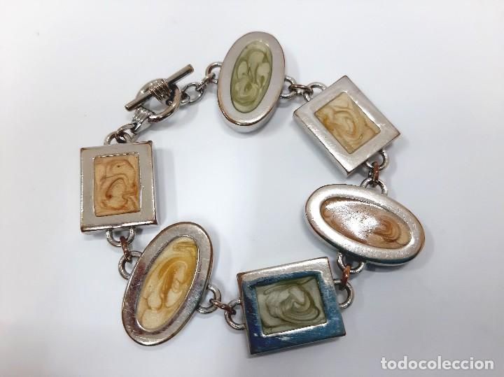 Joyeria: Pulsera vintage Lava Catalin y metal - Foto 6