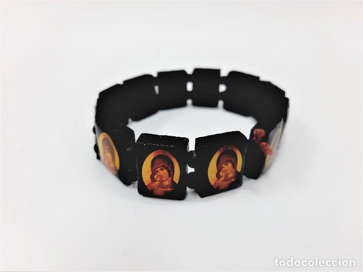 Joyeria: Pulsera Icono Ortodoxa De Madera Negra - Foto 2