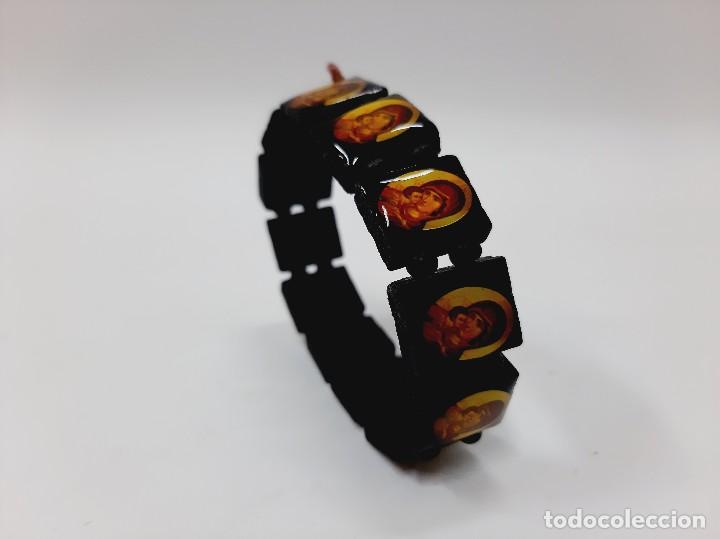 Joyeria: Pulsera Icono Ortodoxa De Madera Negra - Foto 4