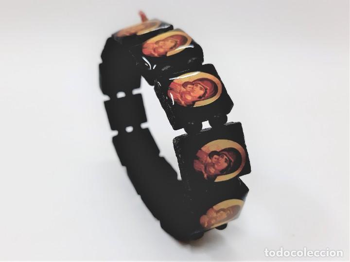 Joyeria: Pulsera Icono Ortodoxa De Madera Negra - Foto 5