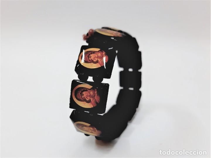 Joyeria: Pulsera Icono Ortodoxa De Madera Negra - Foto 6