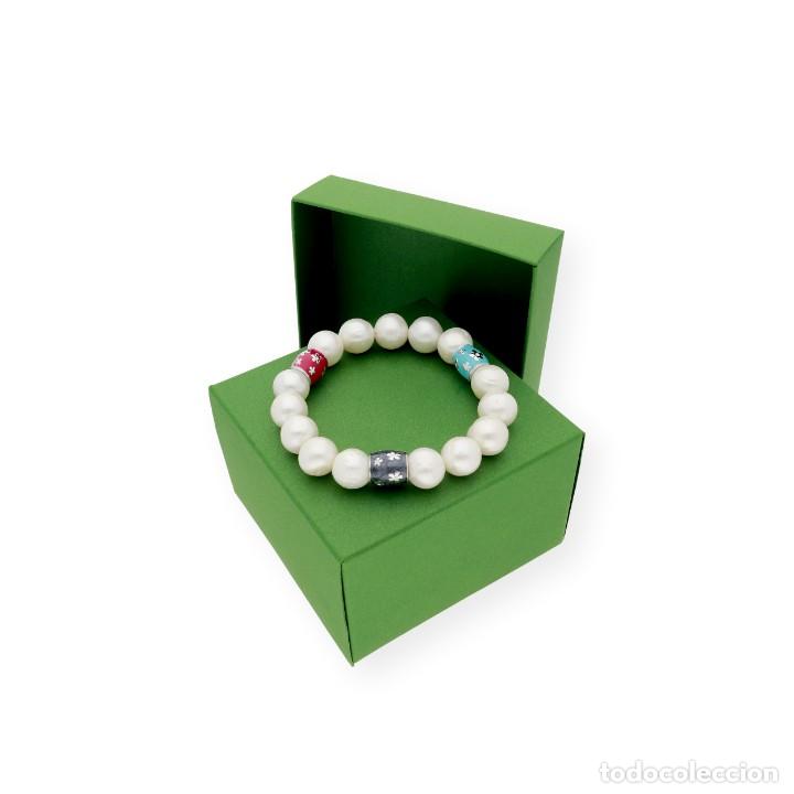 Joyeria: Pulsera de Perlas y Charms en Plata de Ley 925 en Colores - Foto 4