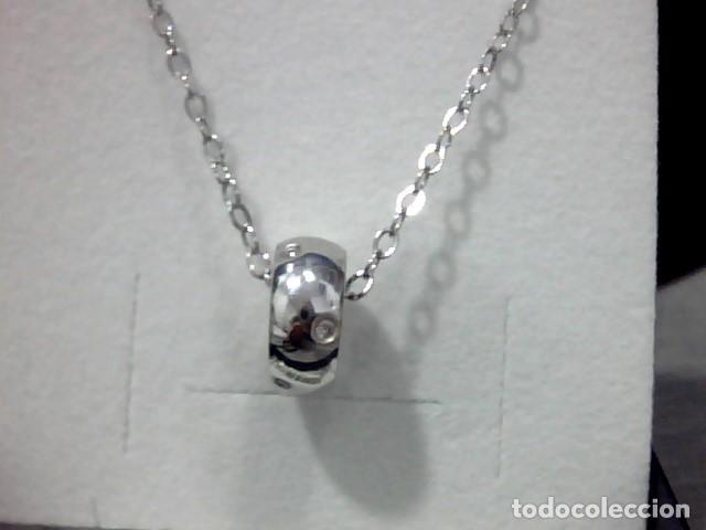 Joyeria: cadena y colgante en oro blanco 18 kts - Foto 1