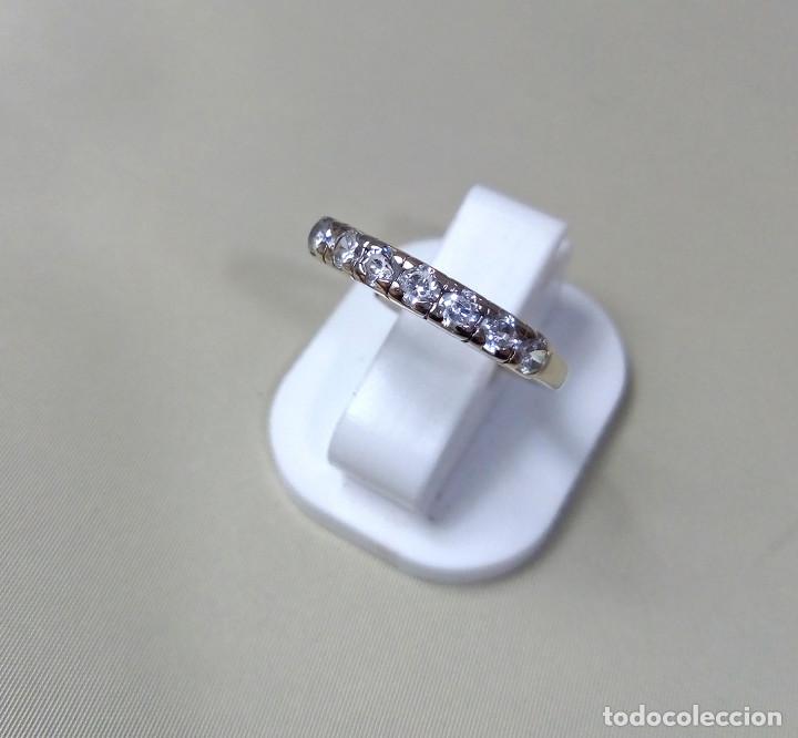 Joyeria: Anillo de plata de ley con circonitas - Talla 11 - Foto 1