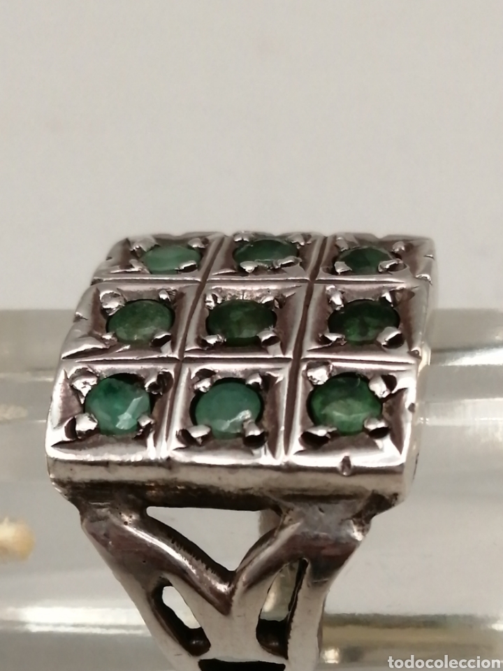 Joyeria: Anillo plata 925mls y esmeraldas - Foto 1