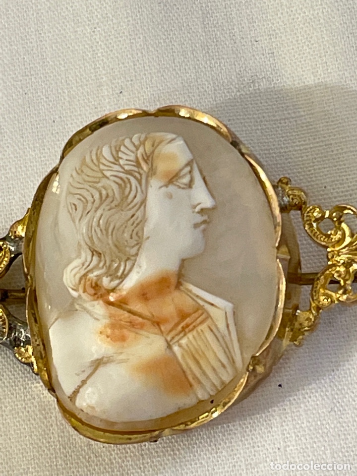 Joyeria: Broche camafeo de oro de 9K siglo XIX - Foto 2