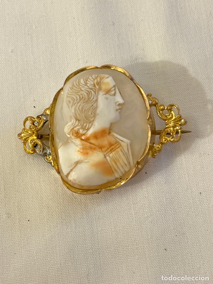 Joyeria: Broche camafeo de oro de 9K siglo XIX - Foto 1