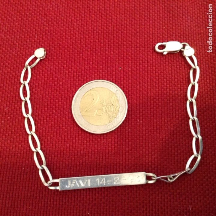 Joyeria: PULSERA DE PLATA DE LEY CON INSCRIPCION 6,7 g - Foto 2