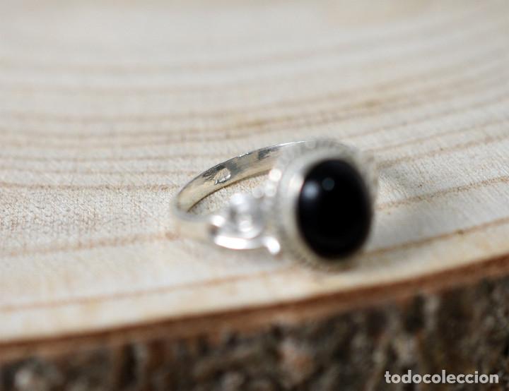 Joyeria: Anillo de plata de ley con onix - Talla 15 - Foto 6